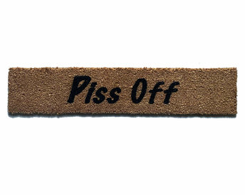 Piss Off skinny coir doormat