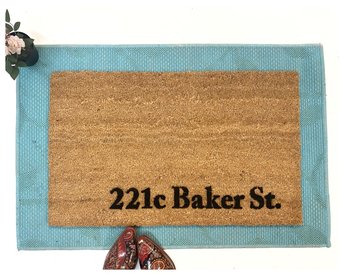 Sherlock Holmes street address 221c Baker St literature lover gift nerd hou