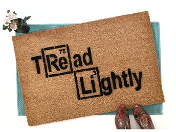 Periodic Table Tread Lightly doormat Breaking Bad funny science nerd gift