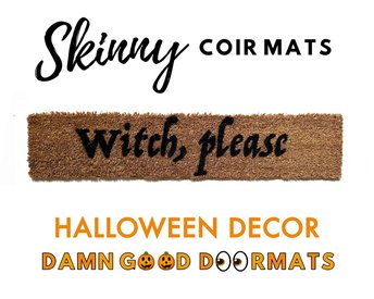 Funny "Witch Please" Halloween doormat