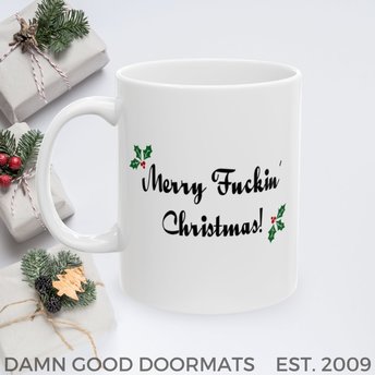 Merry Fucking Christmas! Mug | Ceramic Coffee Cup, 11oz 15oz