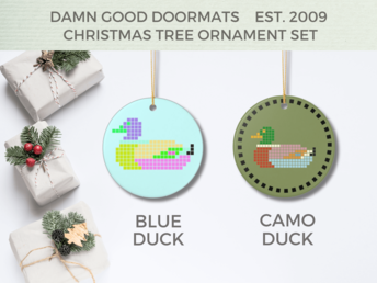 Preppy Duck Ornament | Damn Good Doormats