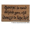 JRR Tolkien HOME is now behind you Gandalf doormat